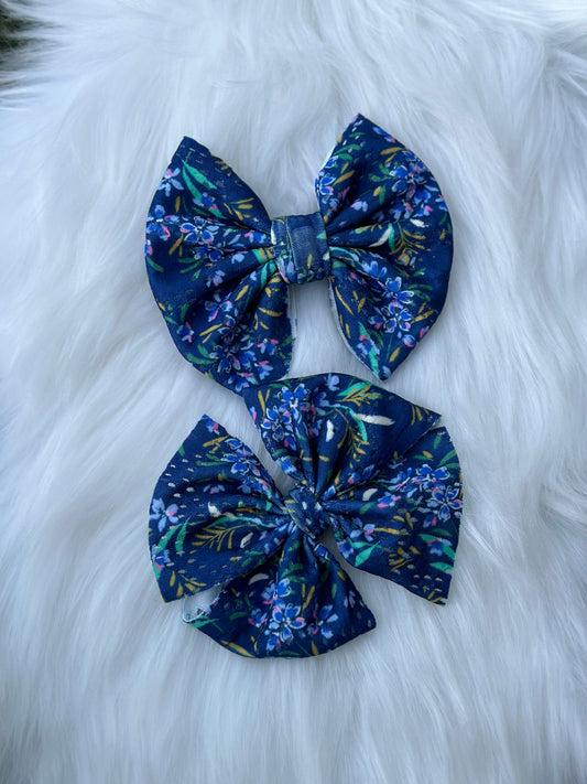 Navy Bluebonnet Eyelet