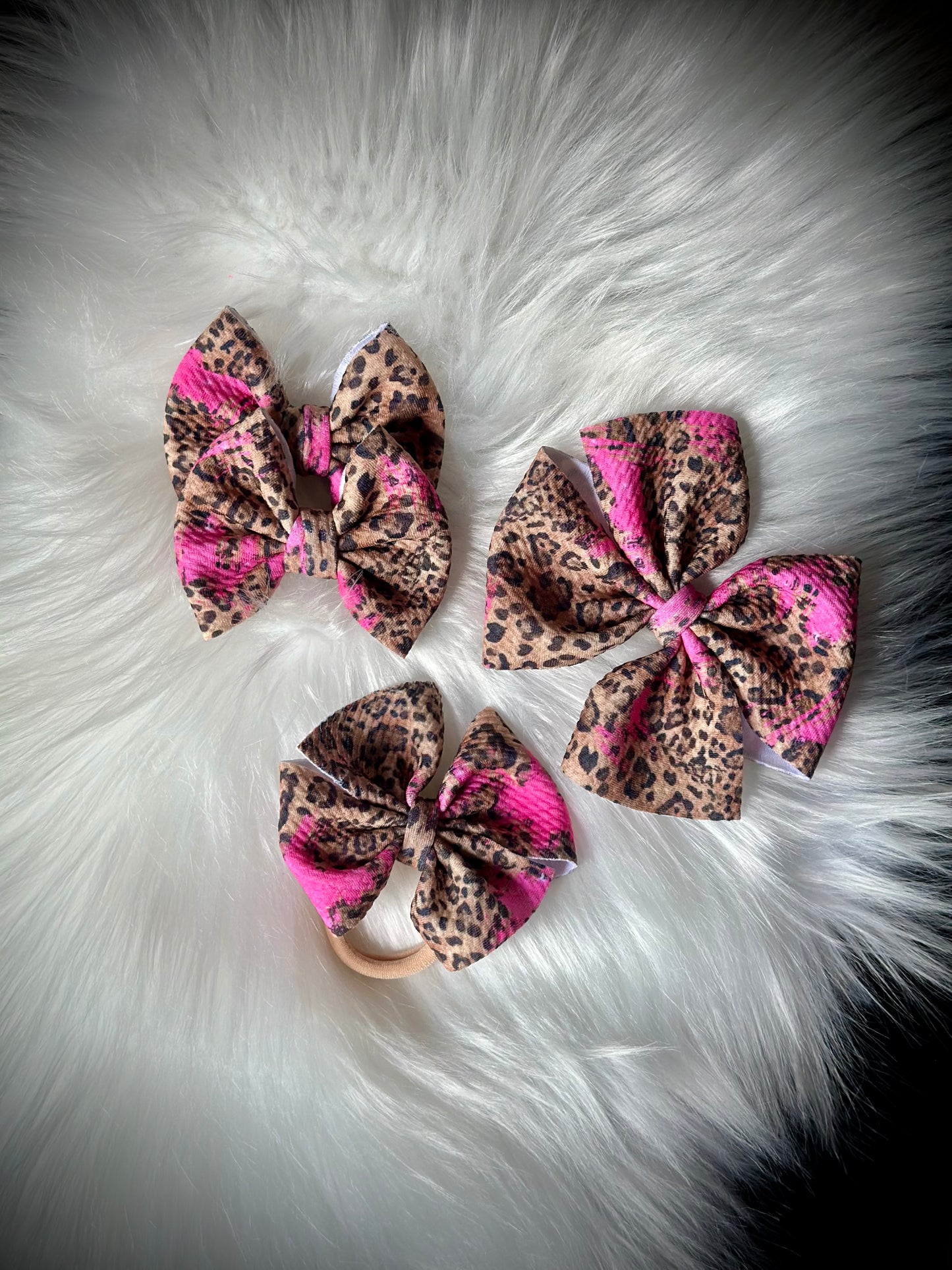 Hot Pink Glitter Leopard