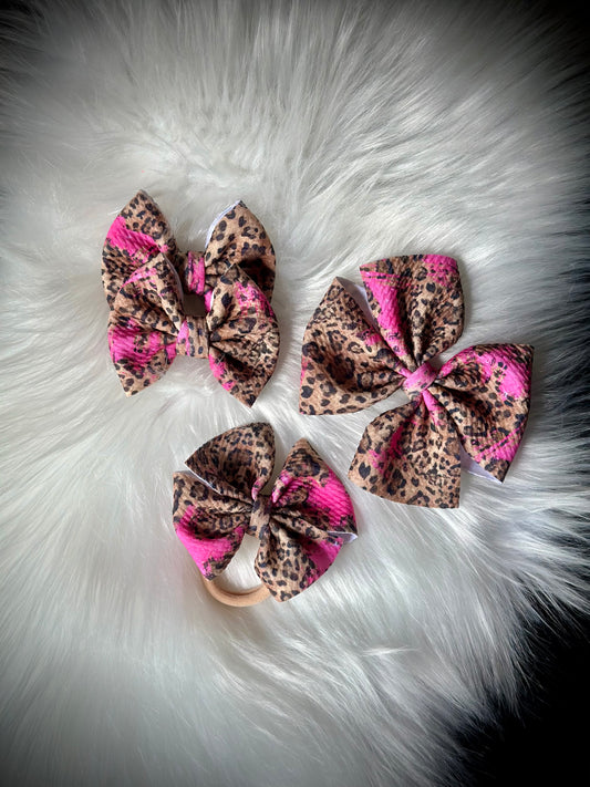 Hot Pink Glitter Leopard