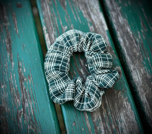 Detective Plaid Scrunchy