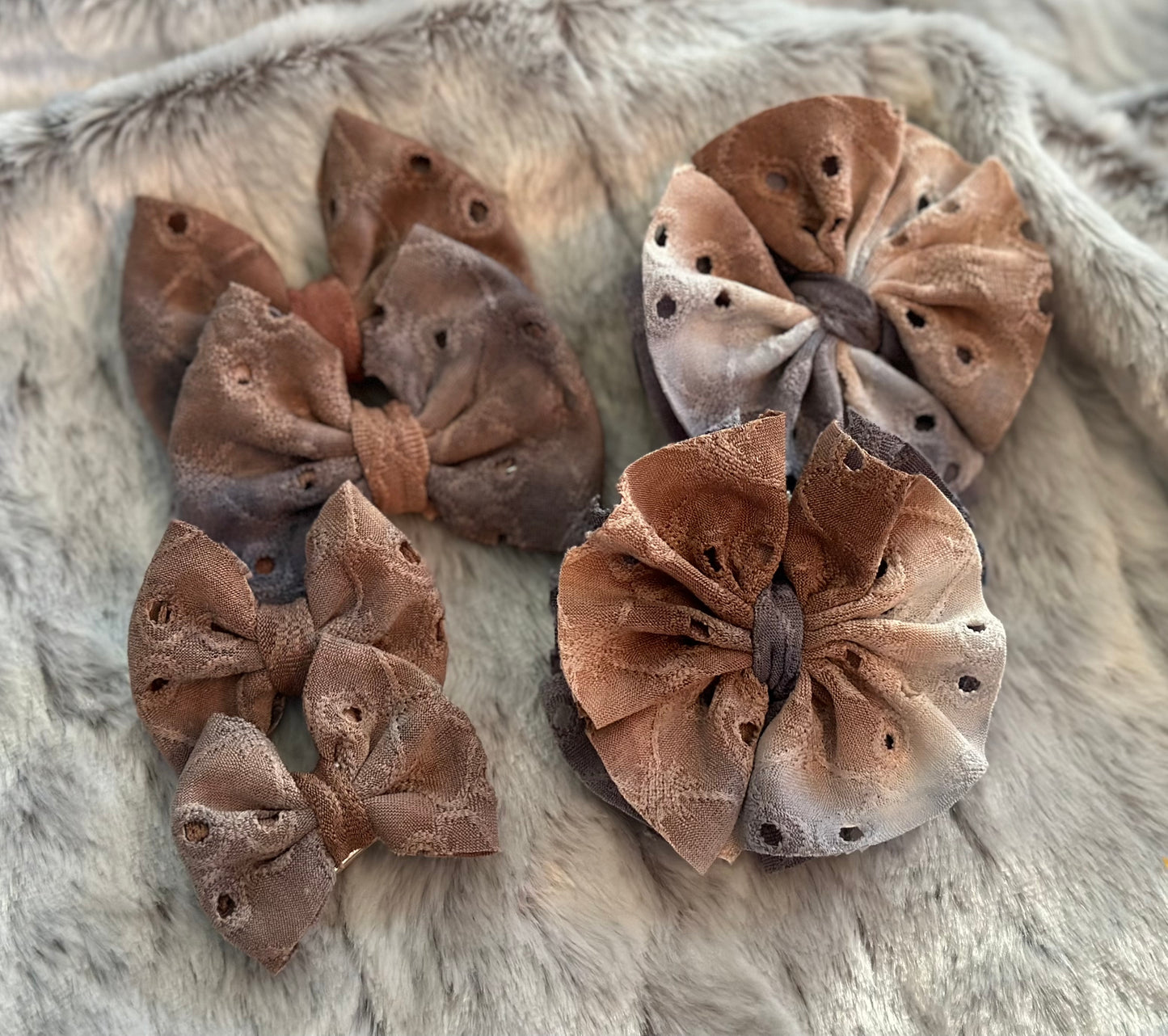 Dusty Blue Tie Dye Eyelet