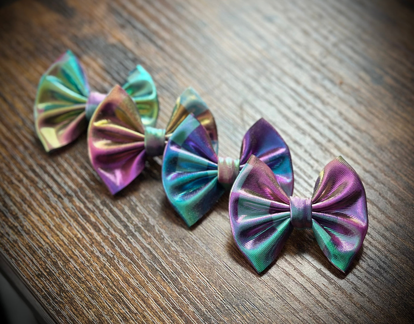 Pleather: Rainbow Metallic Checks