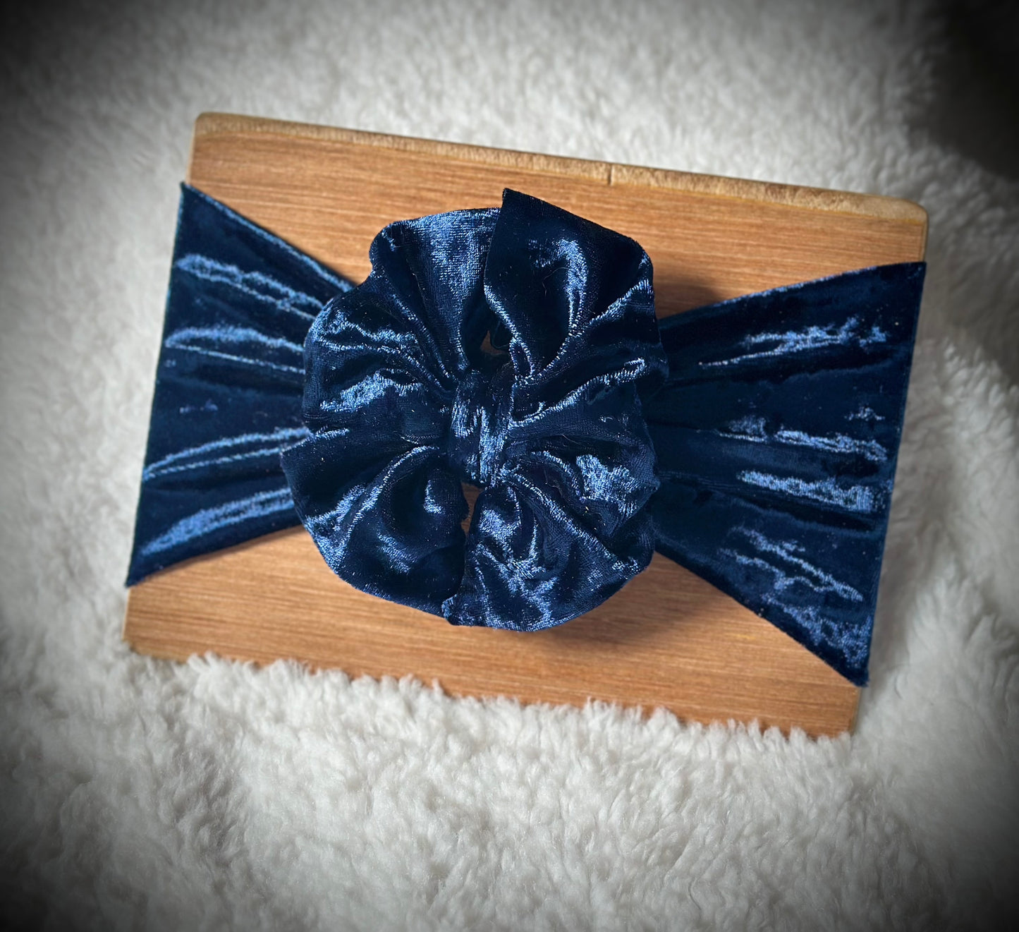 Crushed Velvet: Midnight Blue