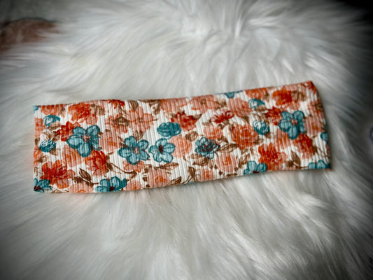 Orange & Teal Floral