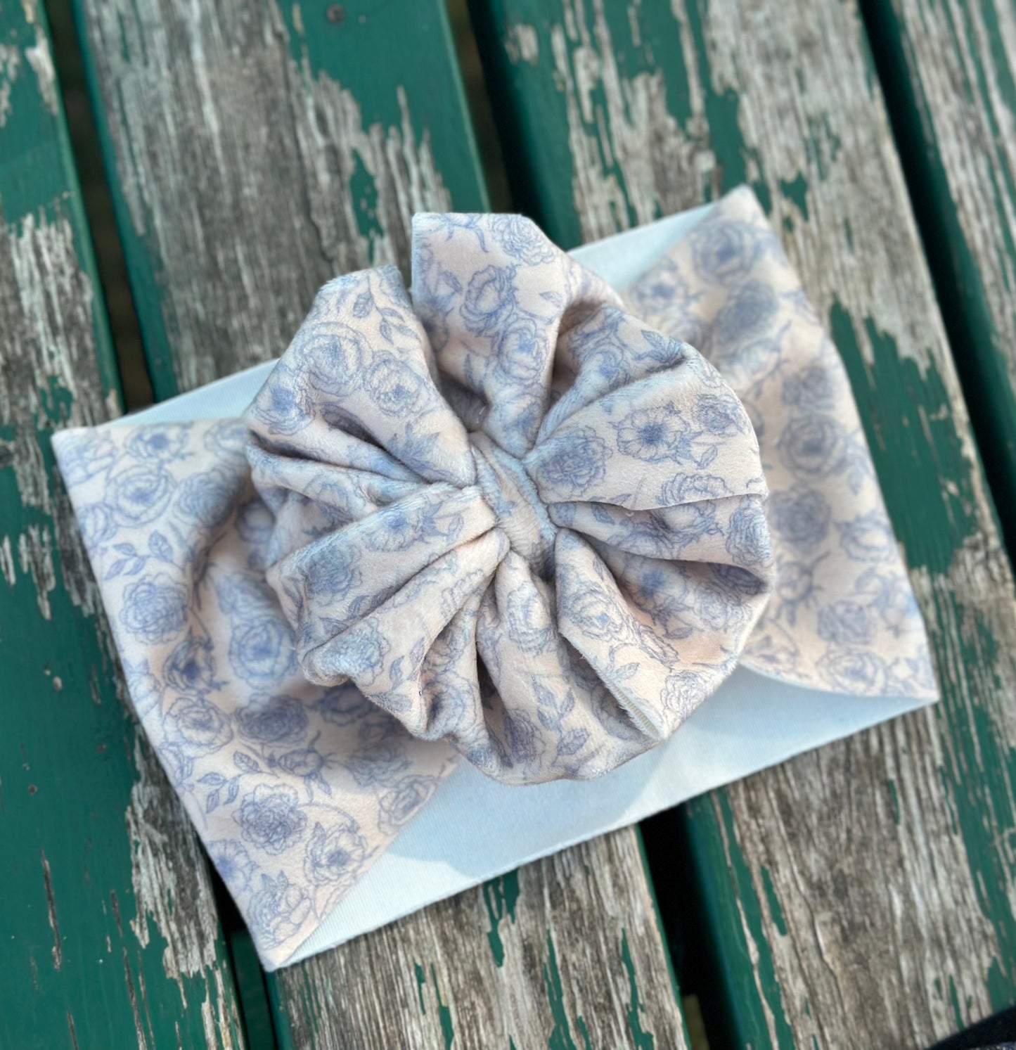Ivory Floral Velvet