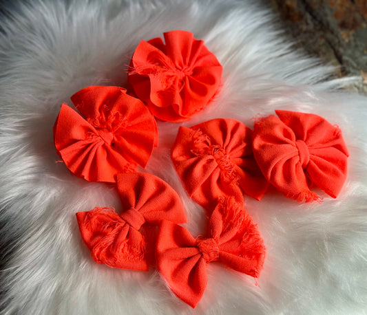 Neon Coral Distressed