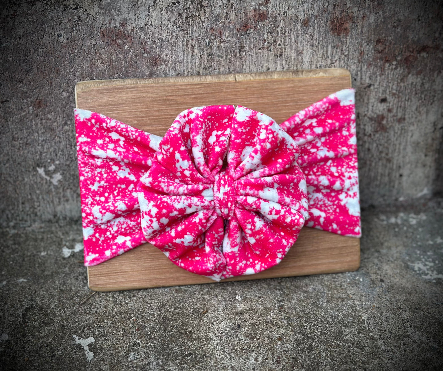 Hot Pink Acid Wash Velvet