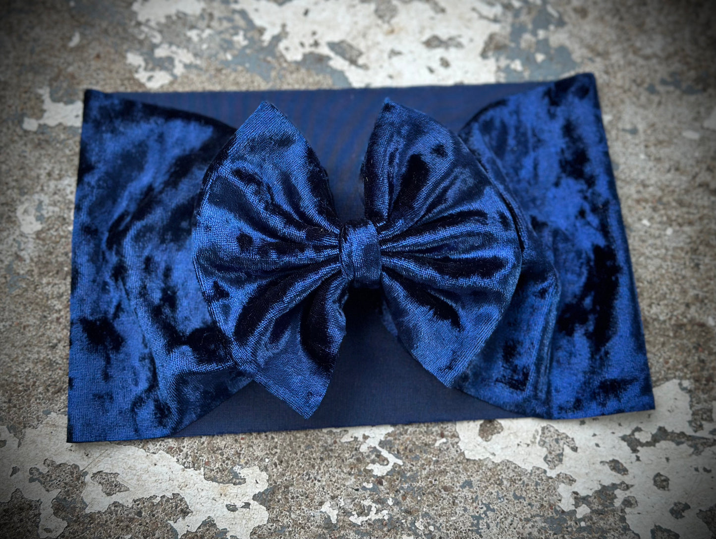 Crushed Velvet: Midnight Blue