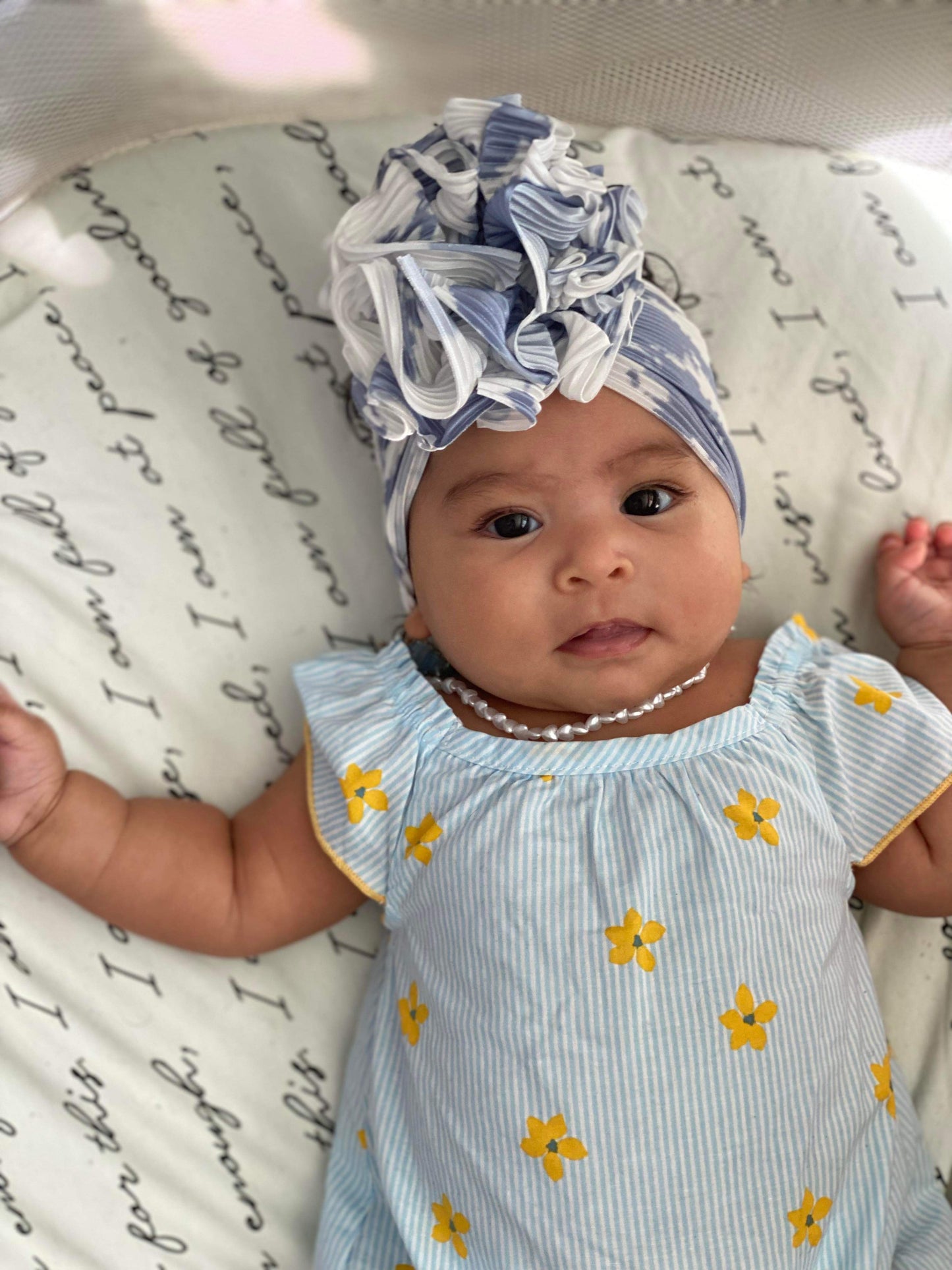 Pleated Satin: Partly Cloudy