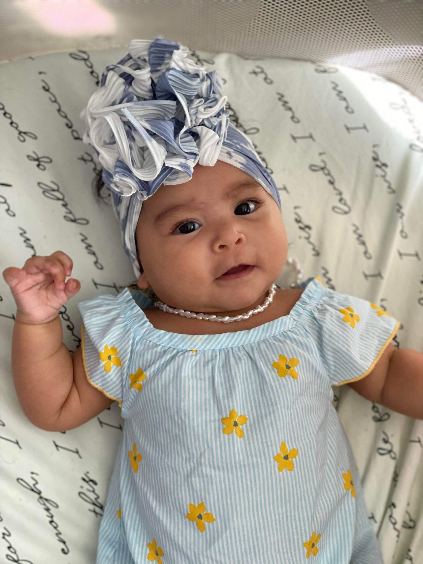 Pleated Satin: Partly Cloudy